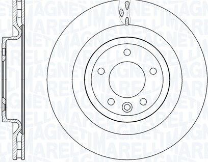 Тормозной диск Magneti Marelli задний для Land Rover Discovery V 2016-2026. Артикул 361302040850