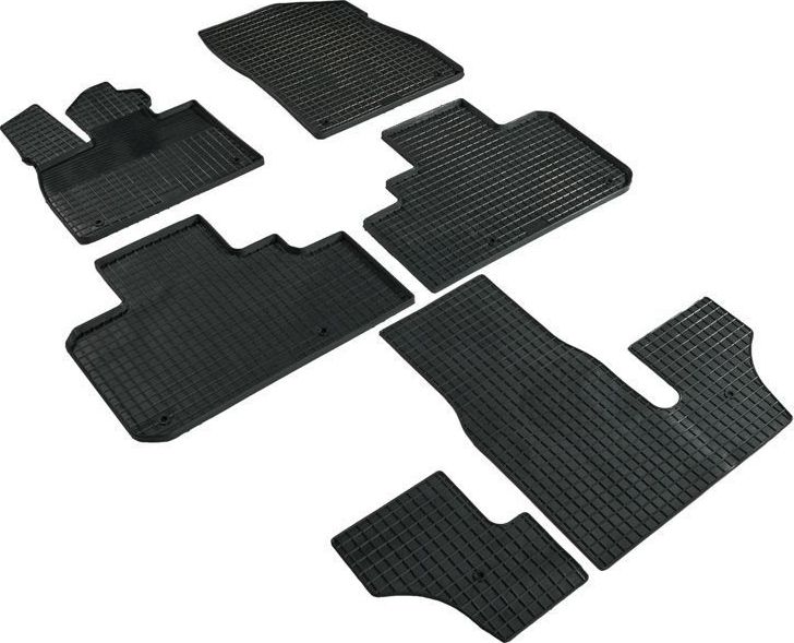 Коврики резиновые Seintex с узором сетка для салона LiXiang L9 2022-2026. Артикул 99815