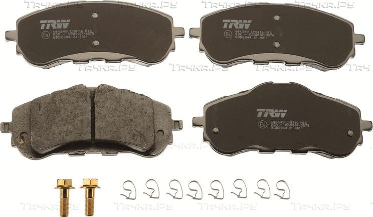 Тормозные колодки TRW COTEC передние для Peugeot 308 II 2013-2026. Артикул GDB2044