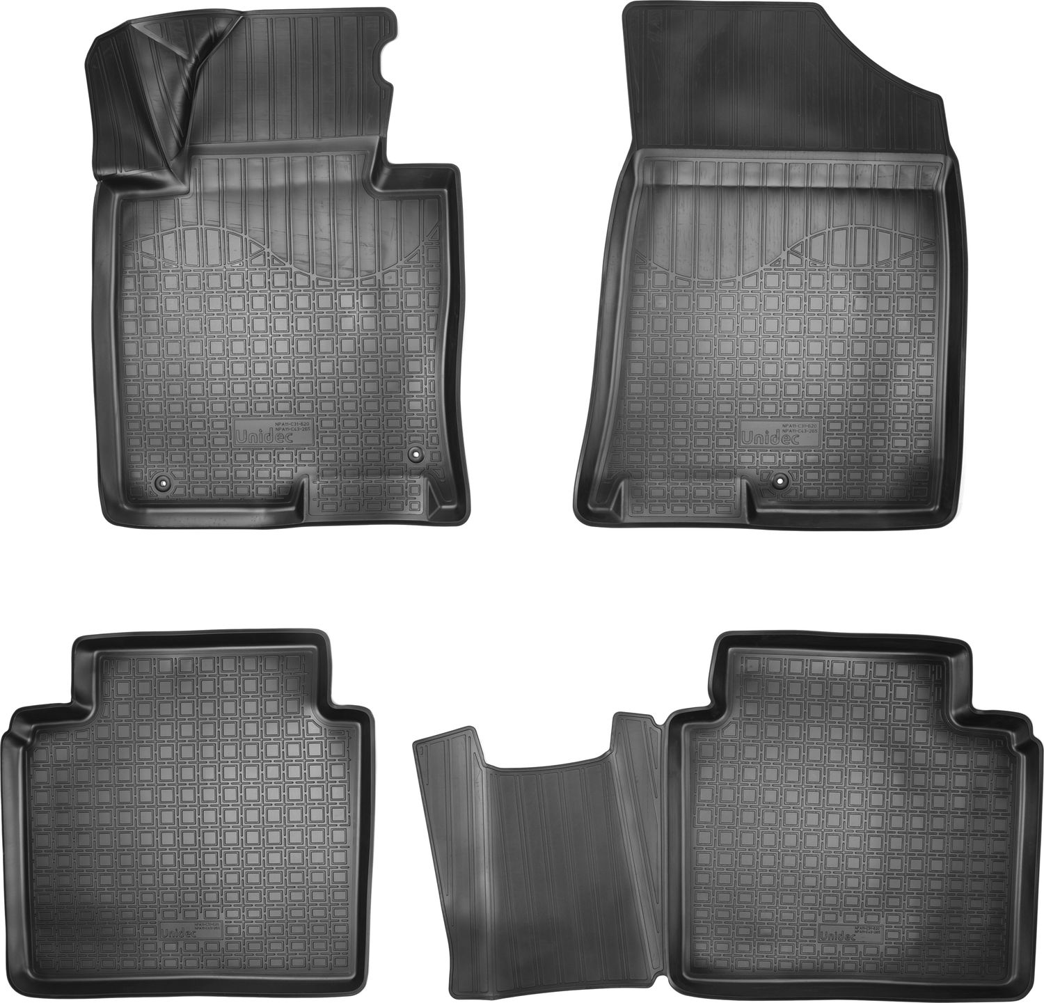 Коврики 3D Норпласт для салона Hyundai Sonata (LF) VII рестайлинг 2017-2019. Артикул NPA11-C31-620