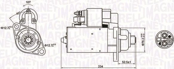 Стартер Magneti Marelli для SEAT Cordoba II 2002-2009. Артикул 063721200010