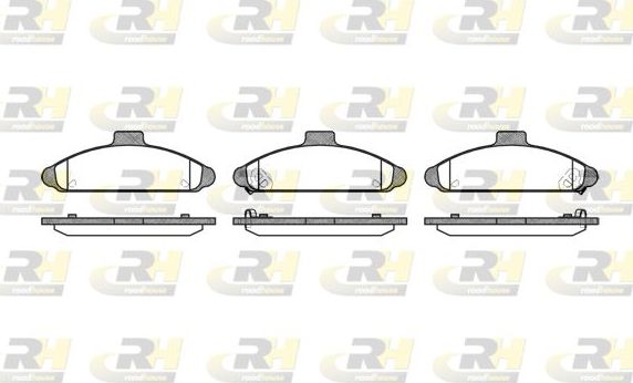 Тормозные колодки RoadHouse передние для Hyundai Scoupe 1990-1996. Артикул 2404.02