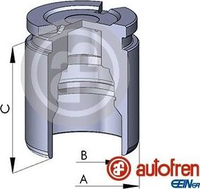 Поршень тормозного суппорта Autofren Seinsa (сталь). Артикул D02593