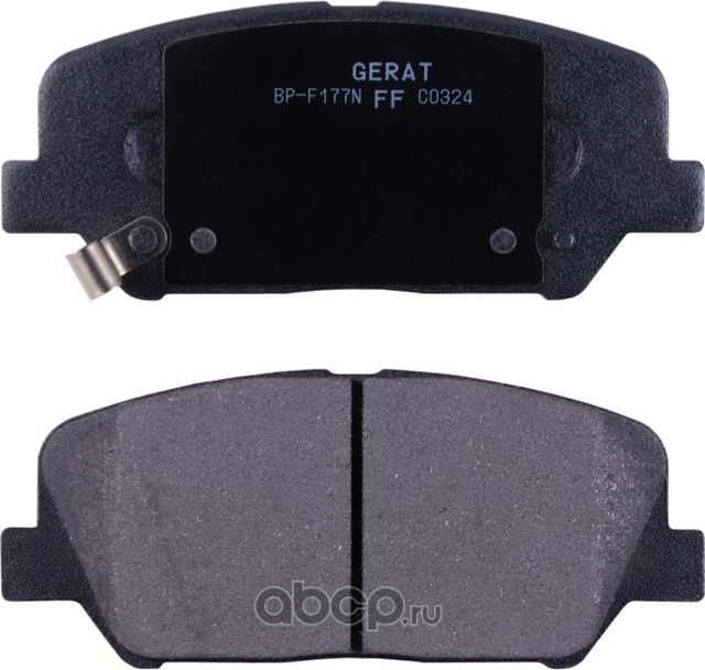 Тормозные колодки Gerat BP-F177N (передние) Normal Gerat. Артикул BPF177N