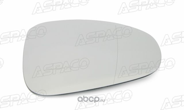 ЗЕРКАЛЬНЫЙ ЭЛЕМЕНТ ДВОЙНОЙ С ПОДОГРЕВОМ ПРАВЫЙ (R)VOLKSWAGEN TOUAREG (10-18) (Aspaco). Артикул AP77522