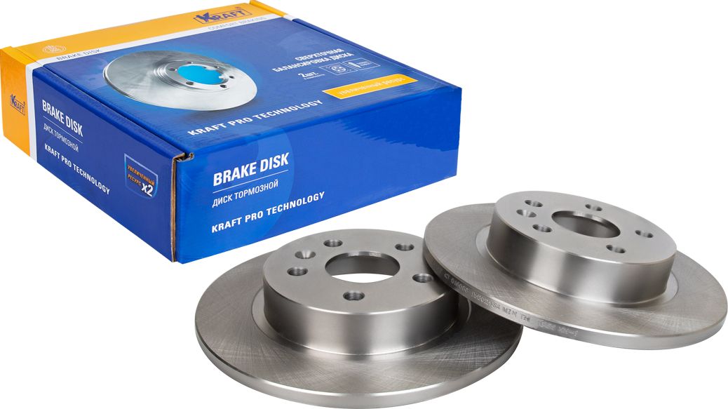 Диск тормозной задний (Kraft). Артикул KT016088
