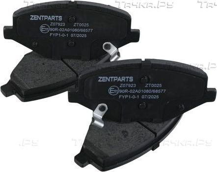 Тормозные колодки Zentparts. Артикул Z07923
