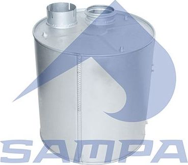 Глушитель (задняя часть) Sampa для DAF CF 85 2001-2013. Артикул 050.450