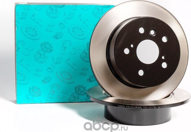 Диск тормозной задний (окрашенный) (Absel). Артикул TY422012