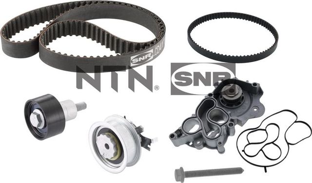 Помпа (водяной насос) с комплектом ремня ГРМ NTN / SNR. Артикул KDP457.752