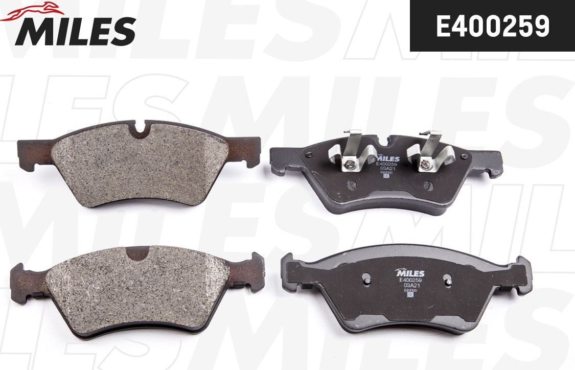 Тормозные колодки Miles (Low-Metallic). Артикул E400259