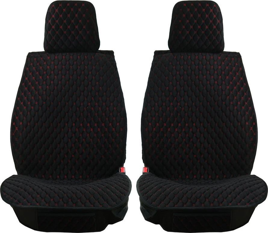 Накидки Seintex каркасные Classic Ultra на сидения, цвет Черный/красная строчка. Артикул 317683
