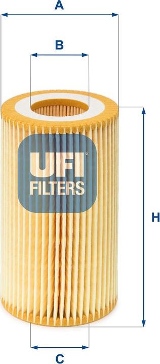 Масляный фильтр UFI для Saab 9-3 I 1998-2002. Артикул 25.003.00