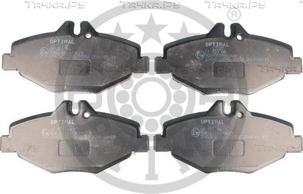 Тормозные колодки Optimal. Артикул BP-12127
