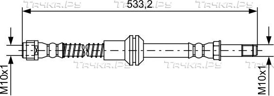 Тормозной шланг Bosch. Артикул 1 987 481 609
