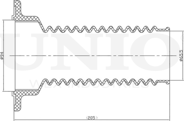 Пыльник амортизатора (Unio). Артикул DUC-10018