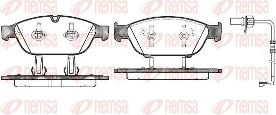 Тормозные колодки Remsa. Артикул 1441.12