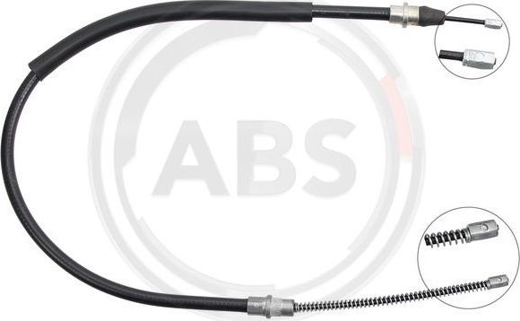 Трос ручника (тросик ручного тормоза) ABS задний правый для Peugeot 406 I 1995-2004. Артикул K15568