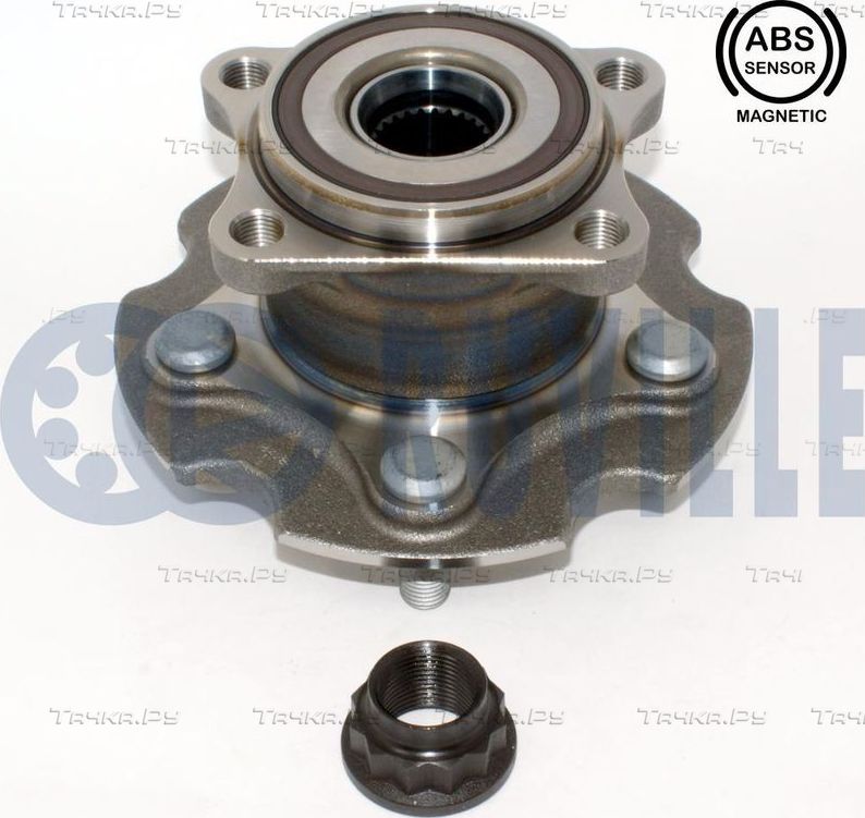 Ступица колеса с интегрированным подшипником Ruville задняя для Toyota RAV4 III (XA30) 2005-2012. Артикул 221453