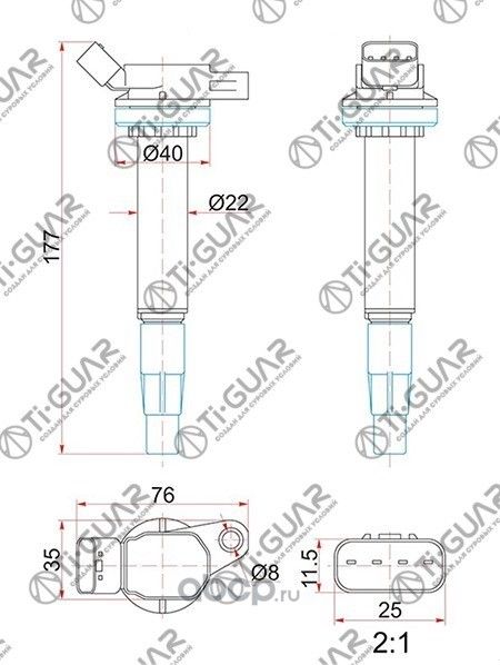 Катушка зажигания (TI-Guar). Артикул TG9091902258