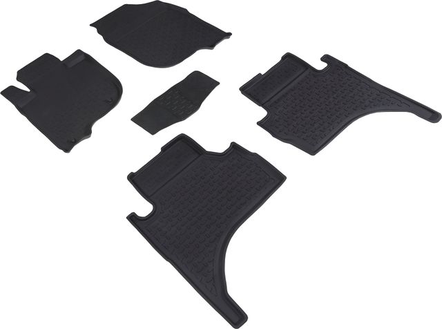 Коврики резиновые Seintex с высоким бортиком для салона Mitsubishi L200 V 2015-2026. Артикул 86992