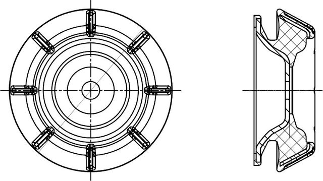 Опора амортизатора для а м Opel Meriva A (03-) Vectra B (95-) (перед.) (с подшип (Trialli). Артикул SA2156