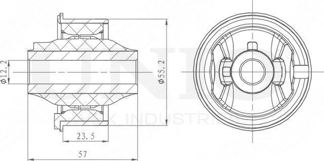 Сайлентблок рычага подвески (Unio). Артикул RMP-20510