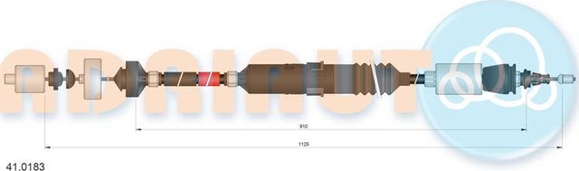 Трос сцепления Adriauto для Renault Laguna I 1997-2001. Артикул 41.0183