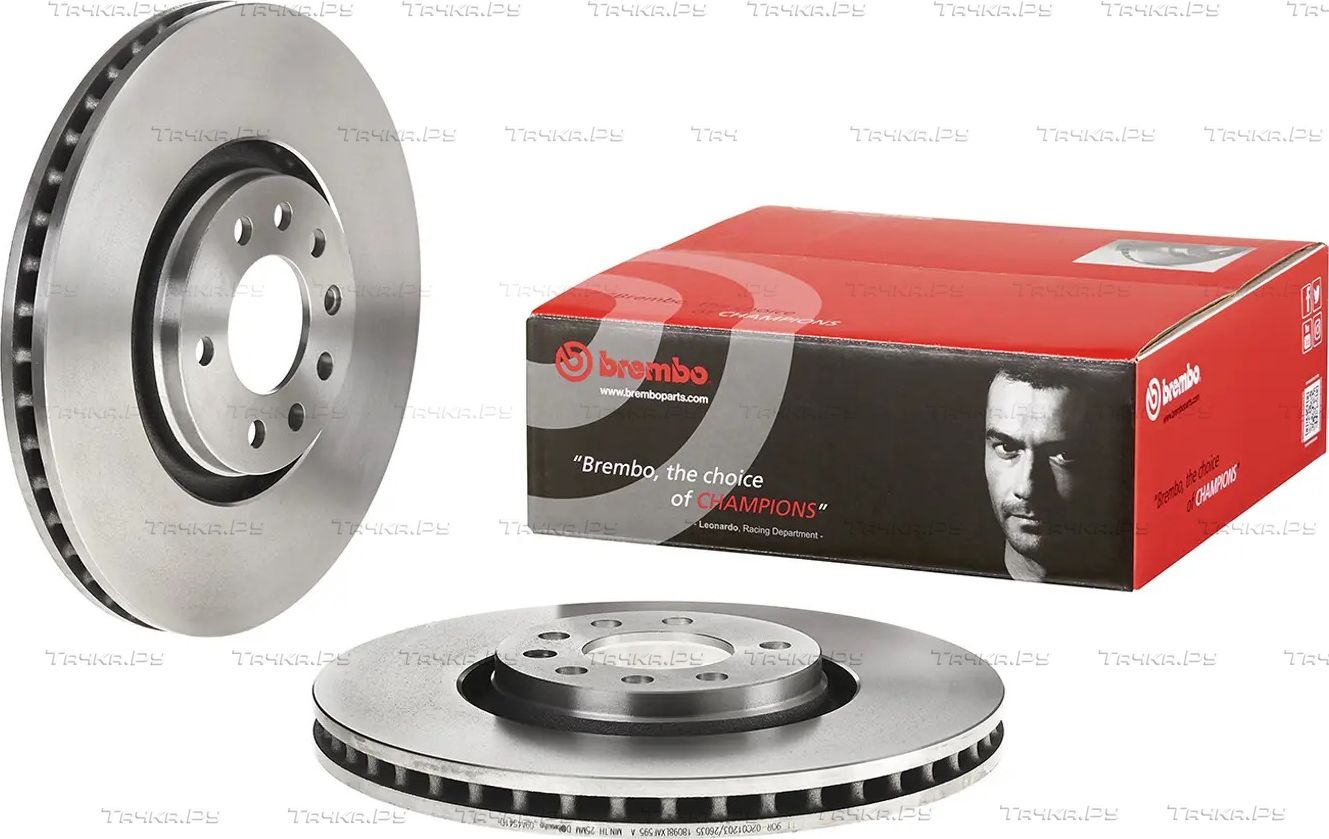 Тормозной диск Brembo PRIME LINE передний для Opel Astra H 2004-2010. Артикул 09.A454.10
