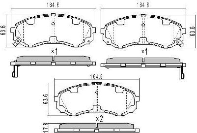 Тормозные колодки Fremax. Артикул FBP-1711