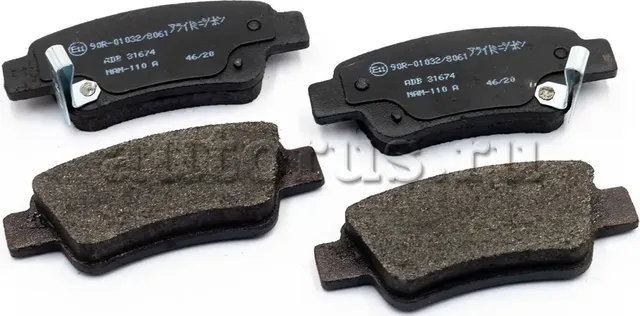 Колодки тормозные дисковые | зад | (Allied Nippon). Артикул ADB31674