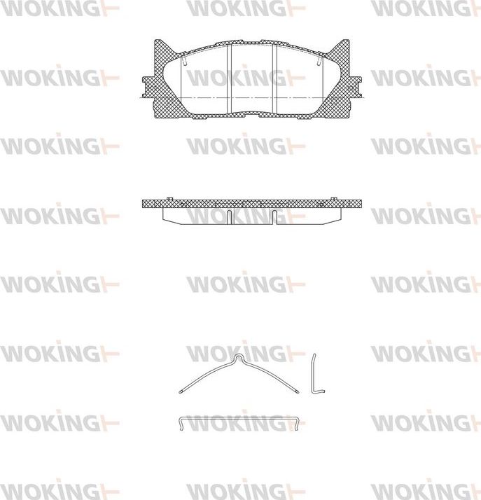 Тормозные колодки Woking. Артикул P13333.00