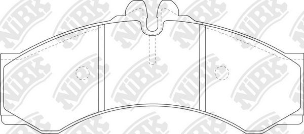 Тормозные колодки NiBK. Артикул PN0107