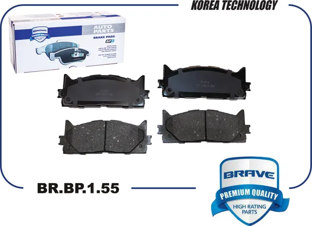 Колодка тормозная передняя 04465-33440 toyota cam (Brave). Артикул BRBP155