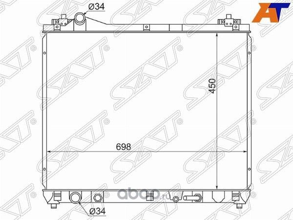 Радиатор SUZUKI ESCUDOGRAND VITARACHEVROLET TRAC (SAT). Артикул SGSK0006J20A