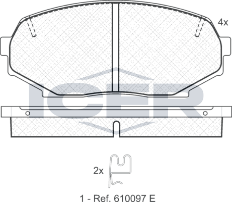 Тормозные колодки Icer для Mazda MX-5 I (NA) 1990-1998. Артикул 181099