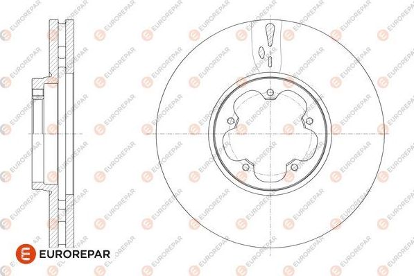 Тормозной диск Eurorepar. Артикул 1676010580