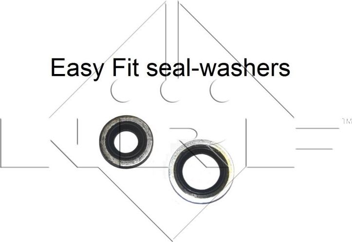 Радиатор кондиционера (конденсатор) NRF (алюминий). Артикул 35490