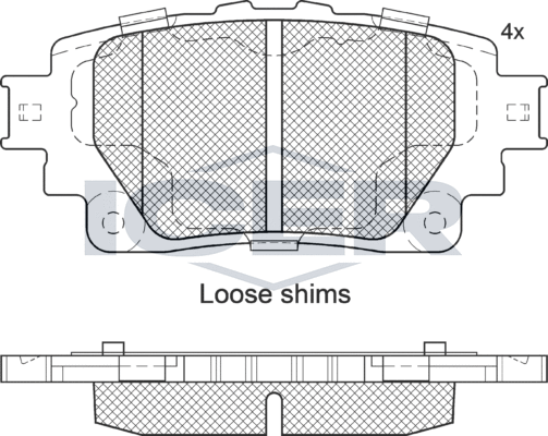 Тормозные колодки Icer. Артикул 182376