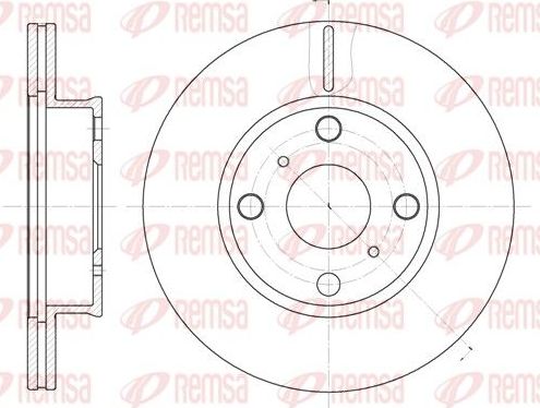 Тормозной диск Remsa передний для Lexus LS IV 2012-2017. Артикул 6402.10