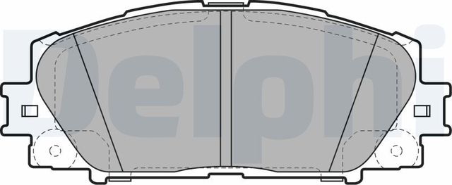 Тормозные колодки Delphi (Low-Metallic) передние для Great Wall Voleex C30 2014-2014. Артикул LP2006