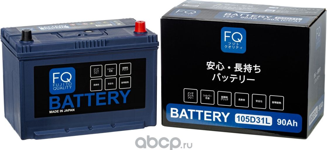 Аккумуляторная батарея BLUE ENERGY 105D31L 90Ah 750A 303x172x200 полярность L-Об (FQ). Артикул 105D31L