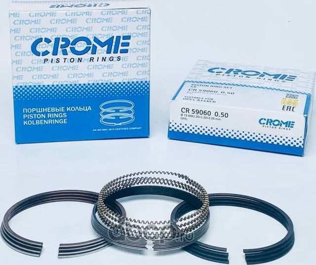 Комплект поршневых колец +050 A14XER (Crome). Артикул CR59060050