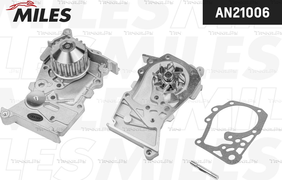 Помпа (водяной насос) Miles для Renault Sandero II 2007-2021. Артикул AN21006