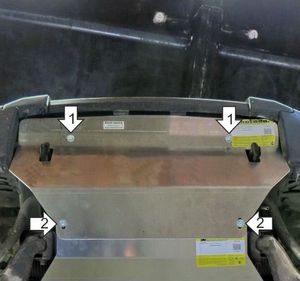 Защита Мотодор для радиатора Mitsubishi Pajero IV 2006-2020. Артикул 71304