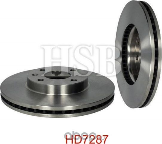Диск тормозной передний CHEVROLET  AVEO 1.2/1.3D/1.4/1.6 11->, COBALT 1.5 14 (HSB). Артикул HD7287