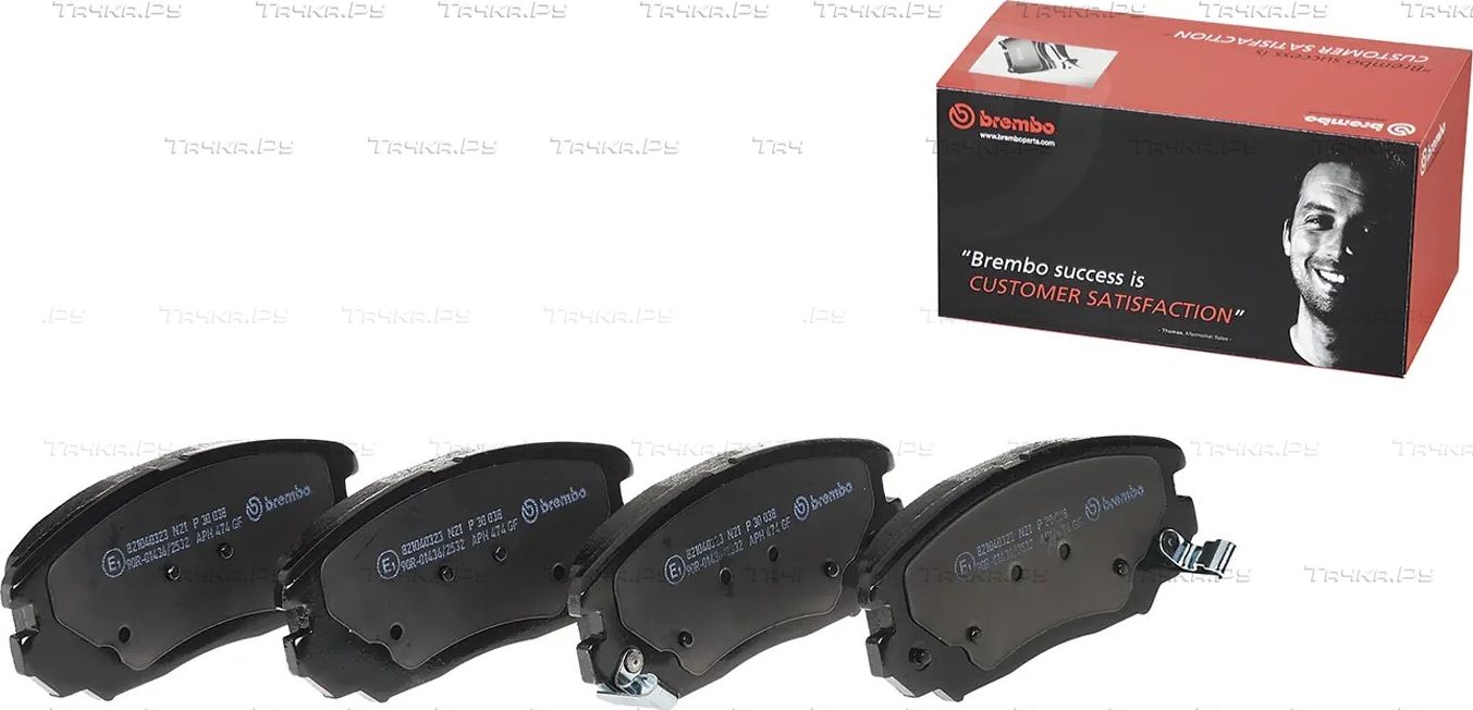 Тормозные колодки Brembo PRIME LINE передние для Kia Opirus I 2006-2011. Артикул P 30 038