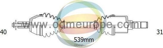 18-151360 полуось лев XC-70 II АКПП 40/539mm/31 (ODM). Артикул 18151360