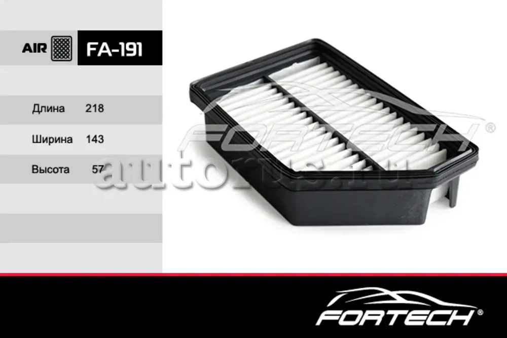 Фильтр Воздушный SSANGYONG: Actyon D20DTF 12  (Fortech). Артикул FA191