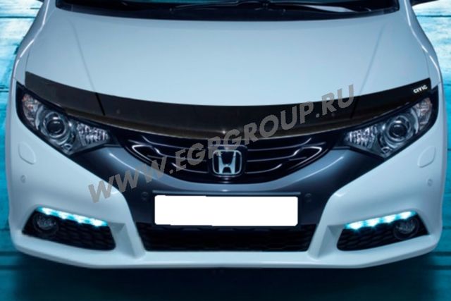 Дефлектор EGR для капота Honda Civic IX хэтчбек 2011-2017. Артикул SG-6534DS